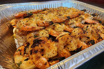 Shrimp Souvlaki Tray