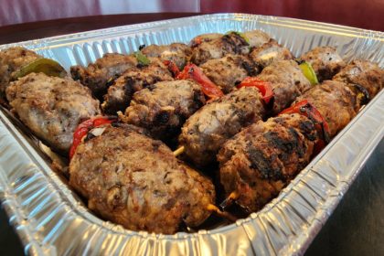 Beefteki Souvlaki Tray