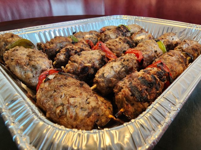Beefteki Souvlaki Tray